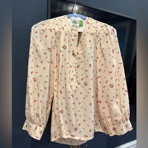 Beautiful polished bohemian Rebecca taylor silk blouse size 2